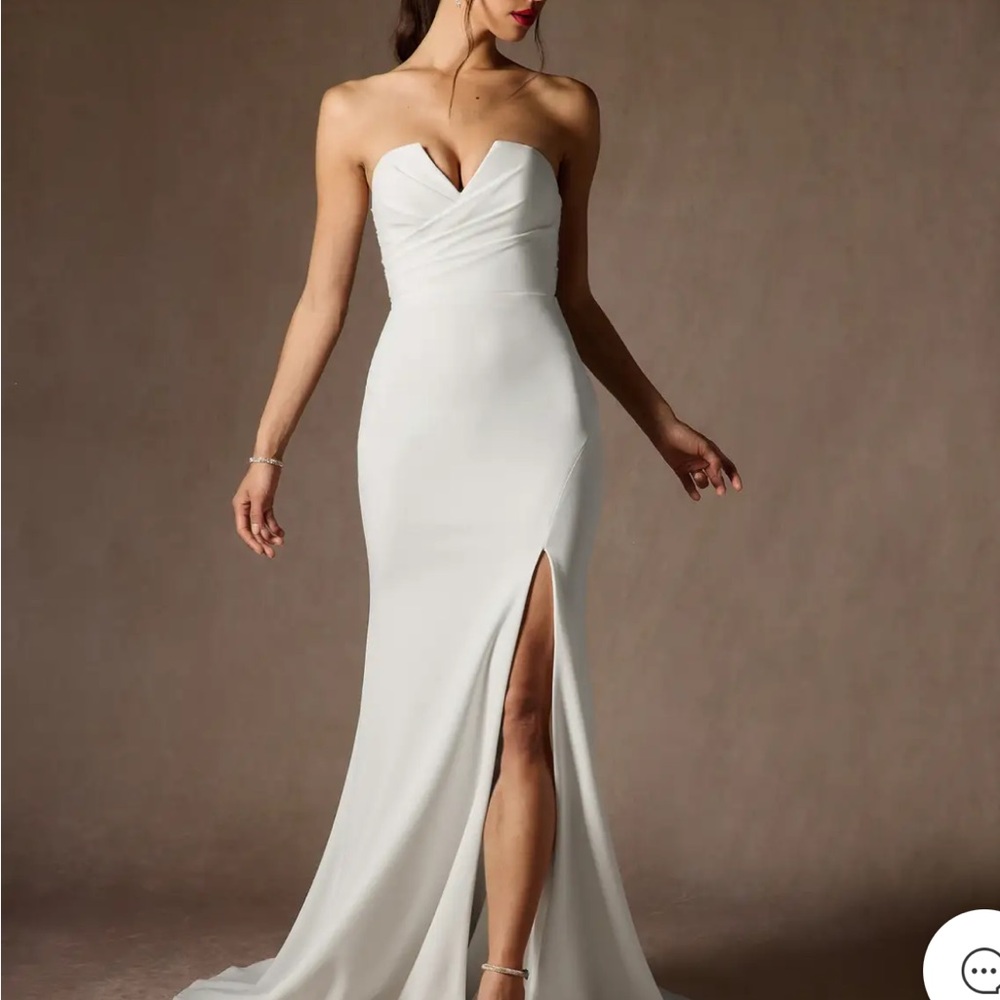 Elegant Diamond White Wedding Dress